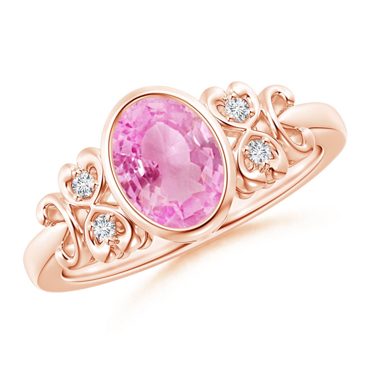 A - Pink Sapphire / 1.5 CT / 14 KT Rose Gold