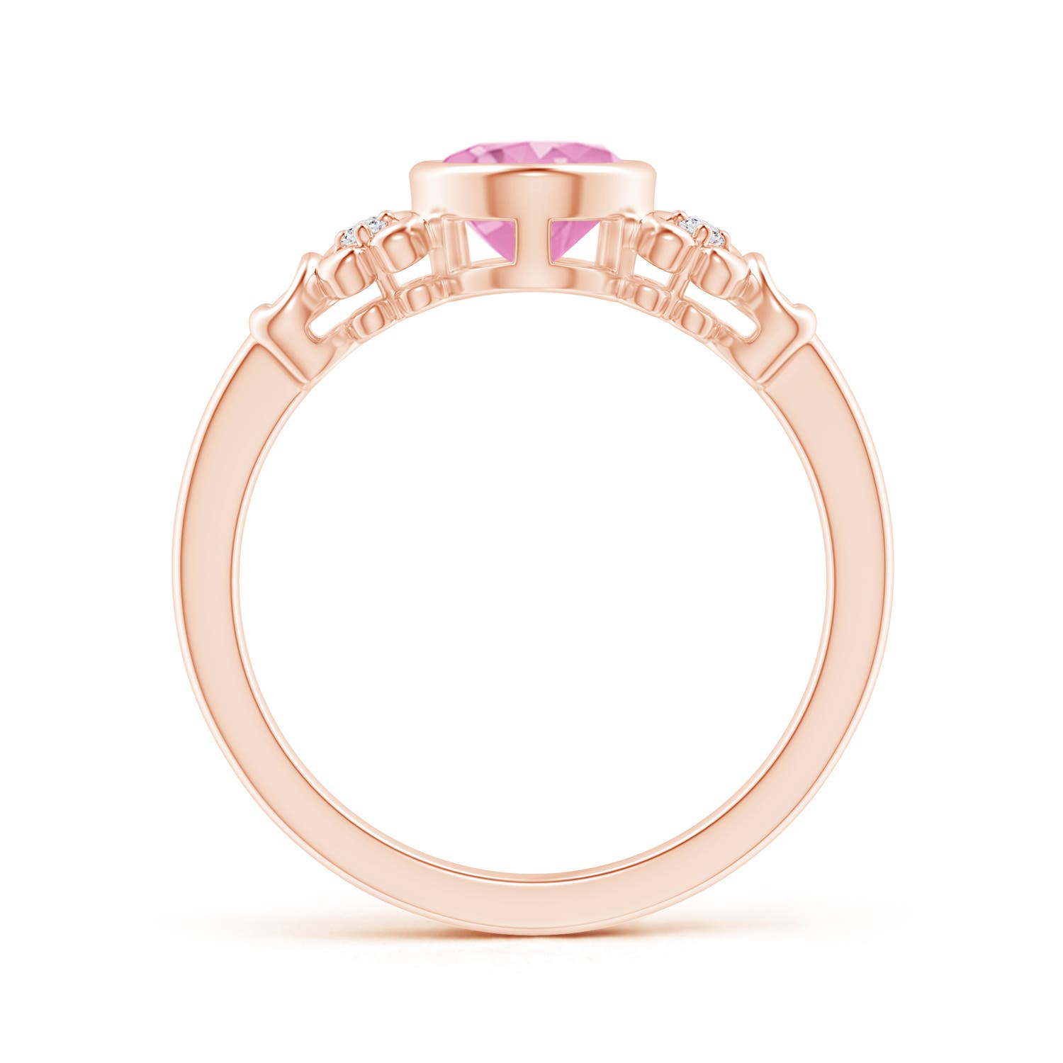 A - Pink Sapphire / 1.5 CT / 14 KT Rose Gold