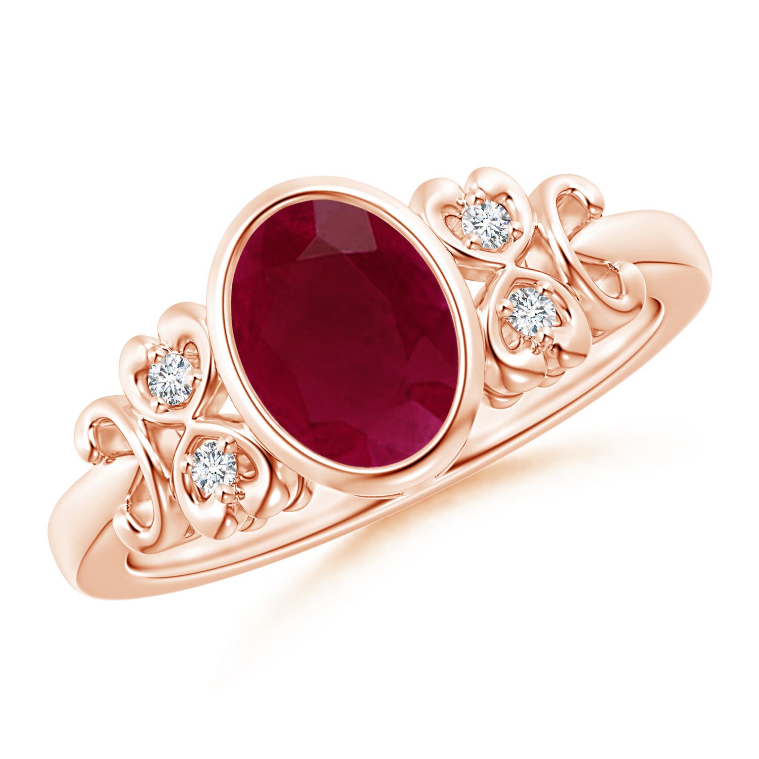 A - Ruby / 1.3 CT / 14 KT Rose Gold