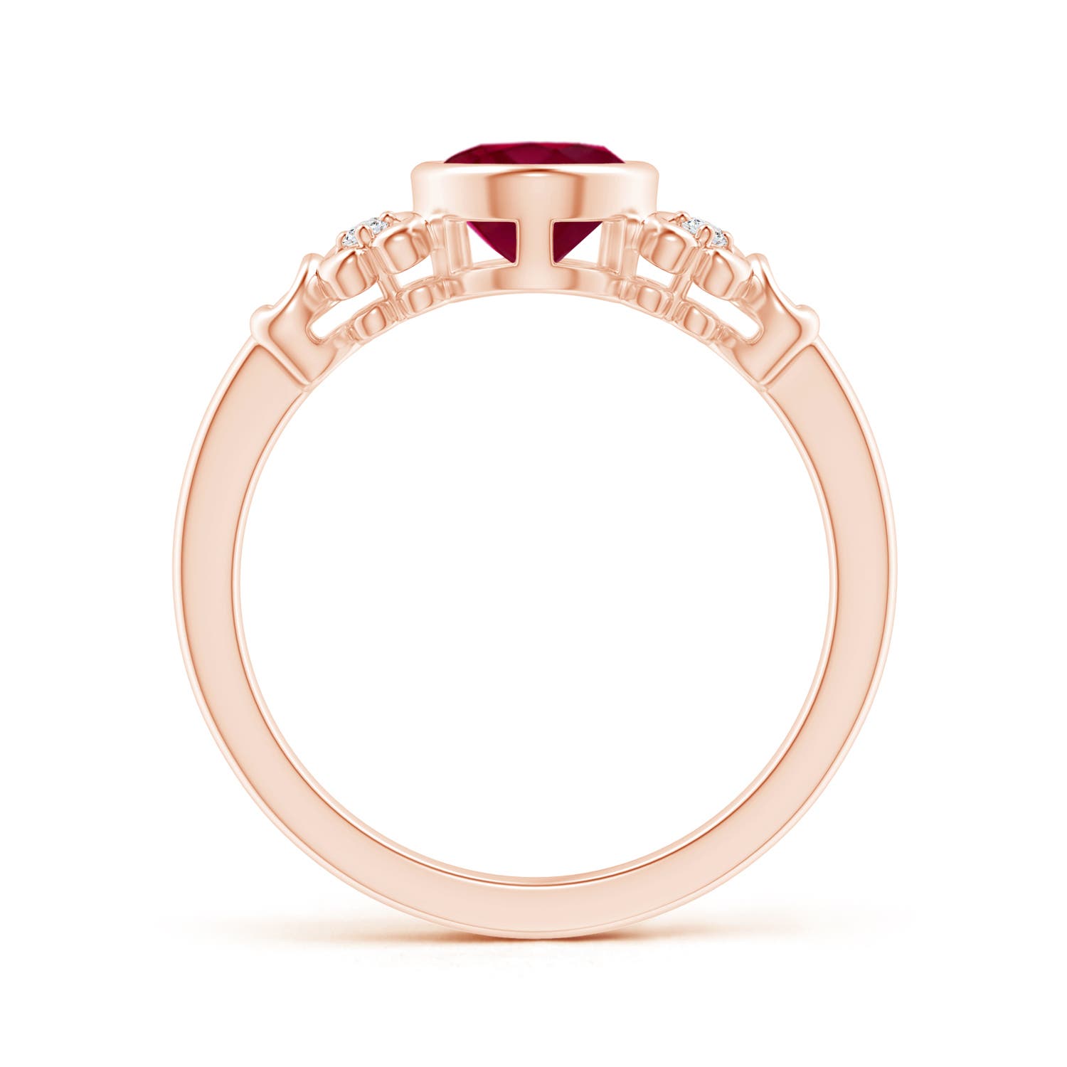 A - Ruby / 1.3 CT / 14 KT Rose Gold