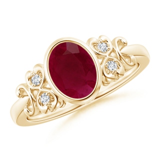 Oval A Ruby