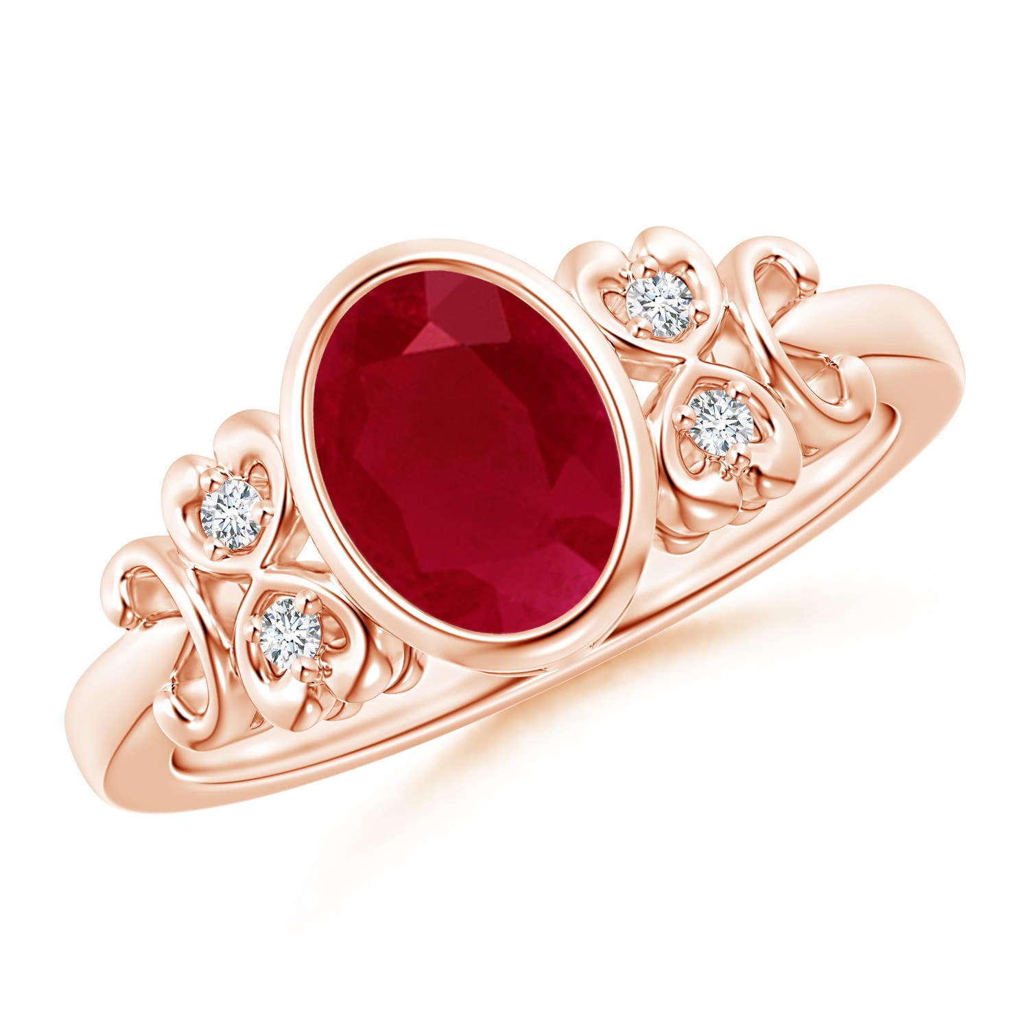 AA - Ruby / 1.3 CT / 14 KT Rose Gold