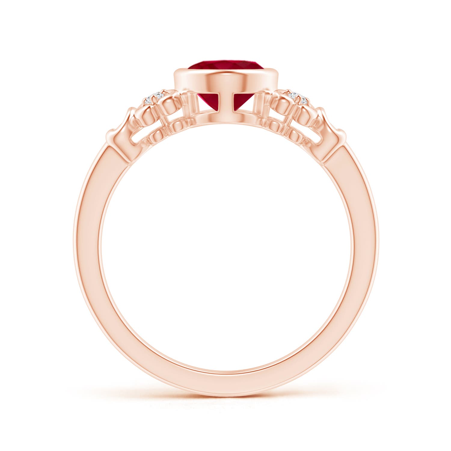 AA - Ruby / 1.3 CT / 14 KT Rose Gold