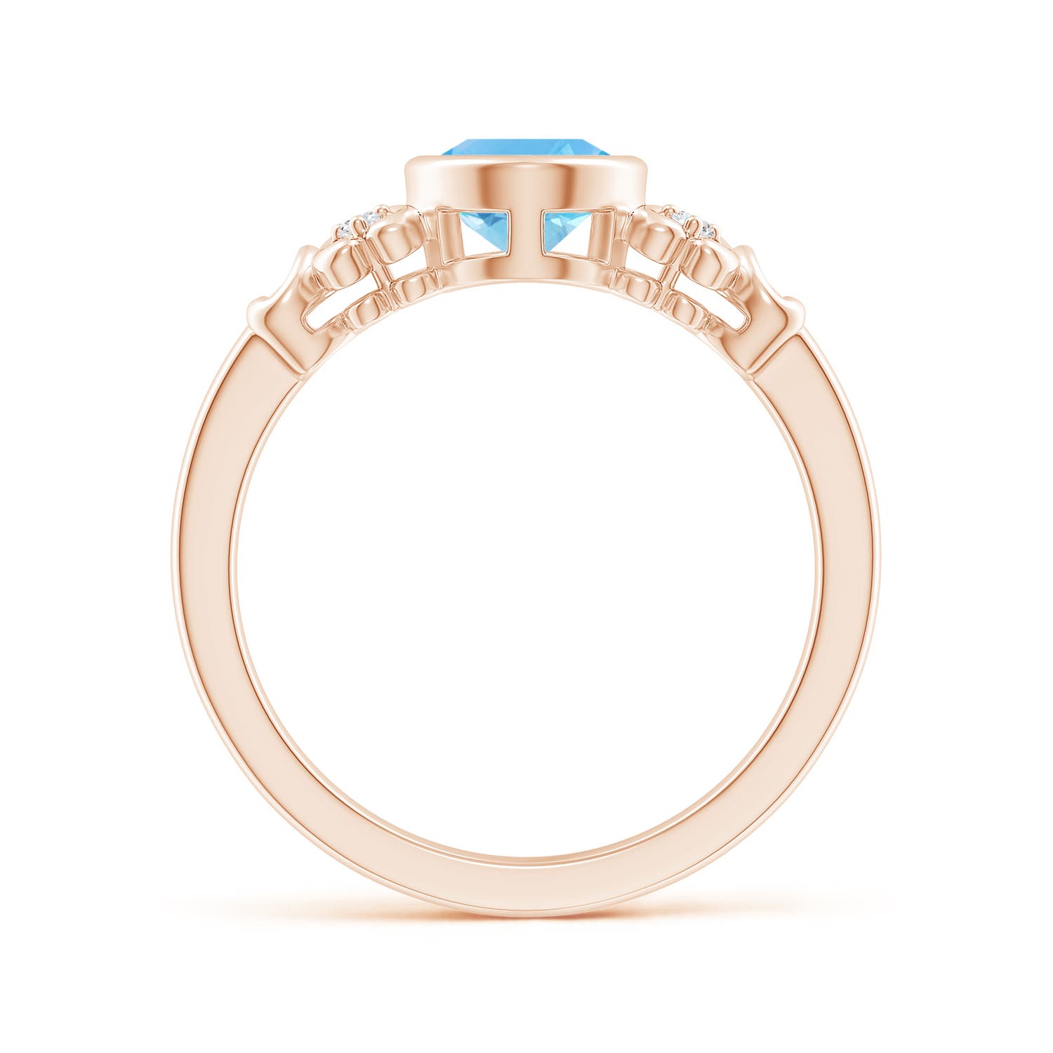 AA - Swiss Blue Topaz / 1.55 CT / 14 KT Rose Gold