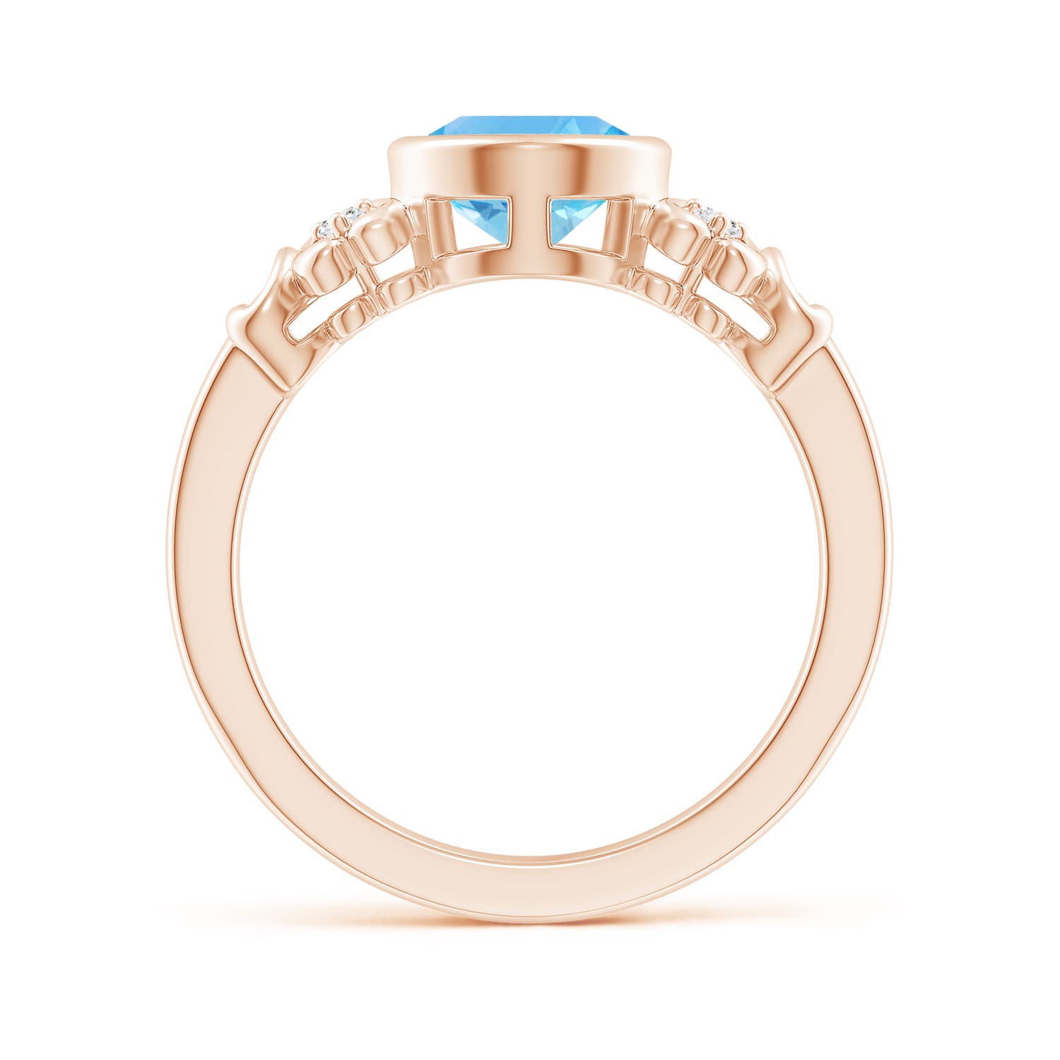 AA - Swiss Blue Topaz / 2.31 CT / 14 KT Rose Gold