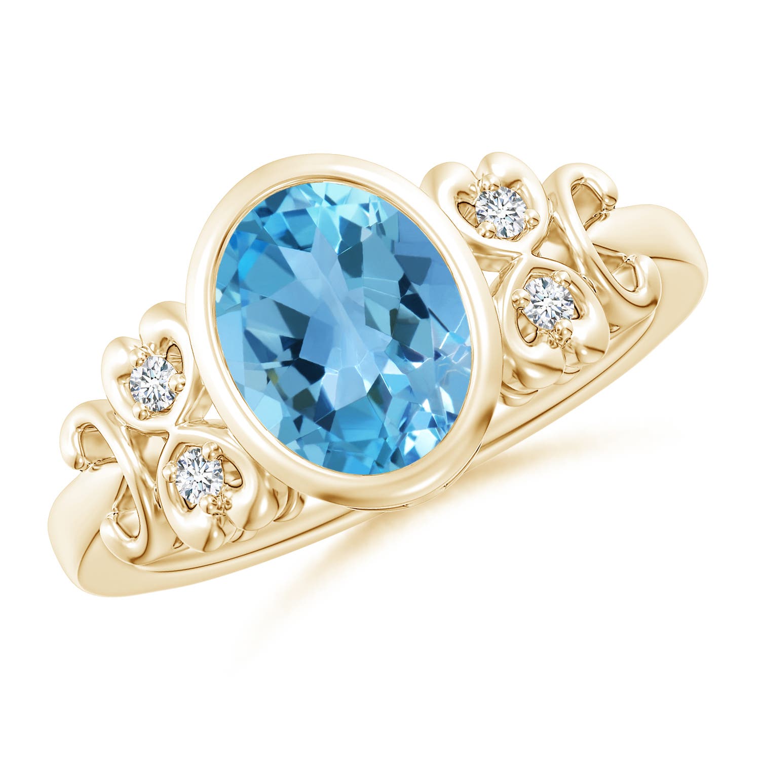 AA - Swiss Blue Topaz / 2.31 CT / 14 KT Yellow Gold