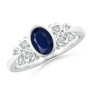 Oval A Blue Sapphire