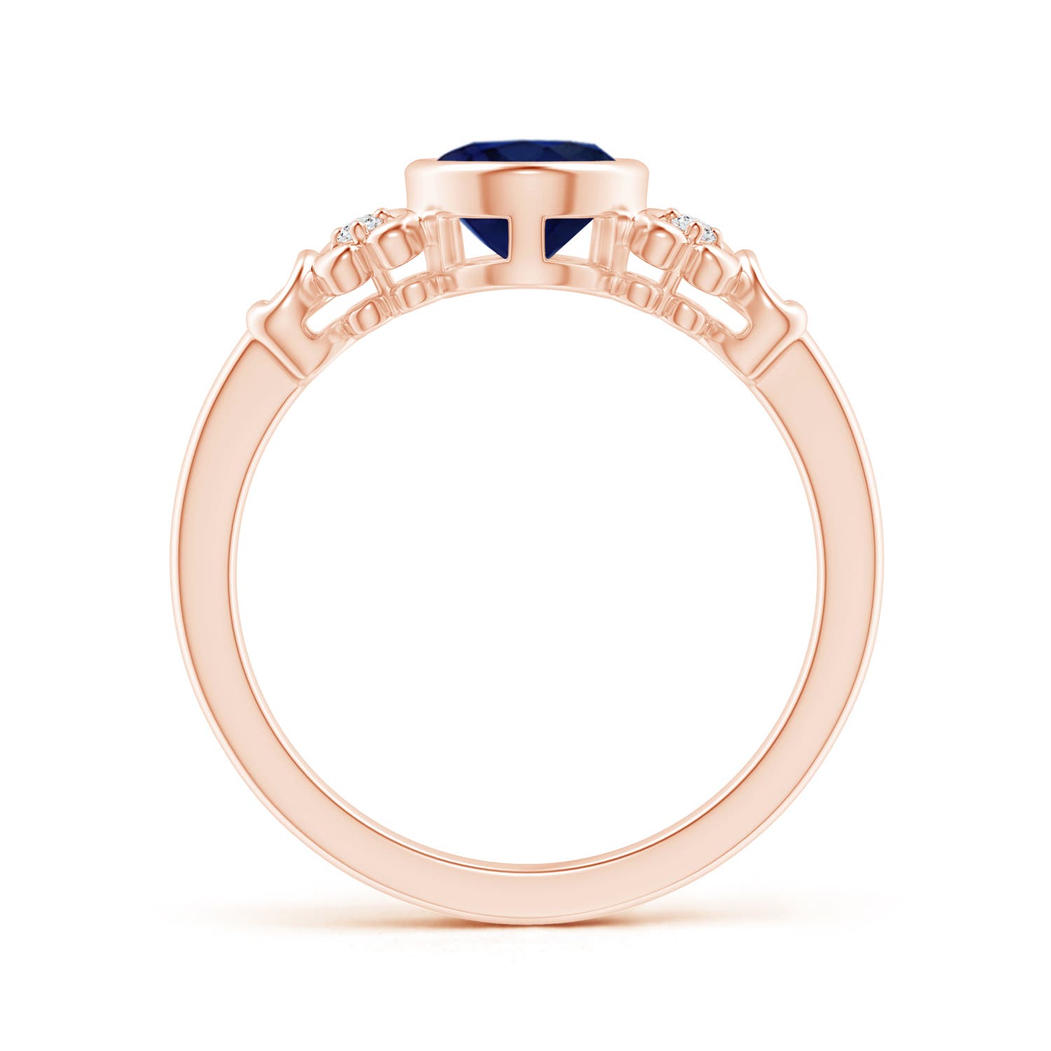 A - Blue Sapphire / 1.6 CT / 14 KT Rose Gold