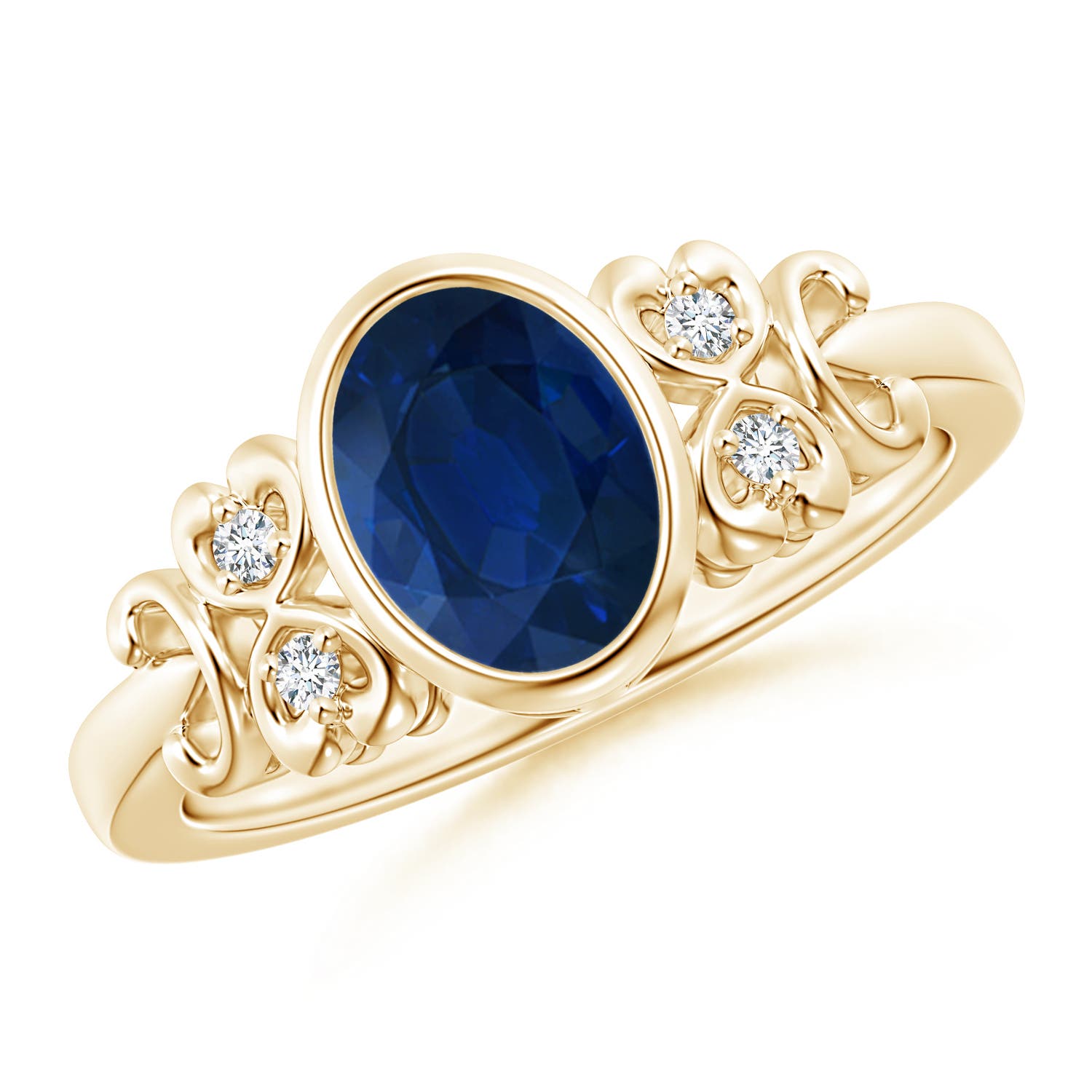 AA - Blue Sapphire / 1.6 CT / 14 KT Yellow Gold