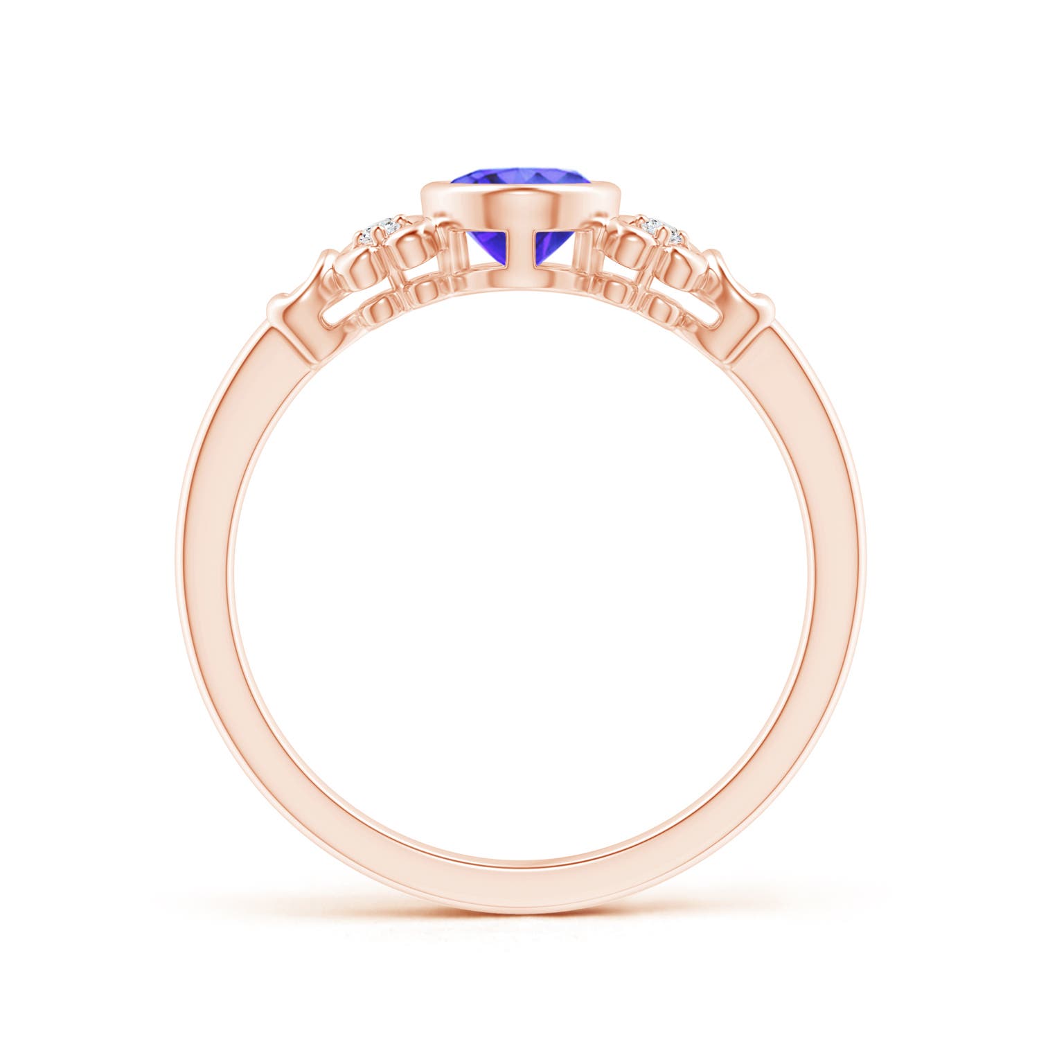 AA - Tanzanite / 0.84 CT / 14 KT Rose Gold