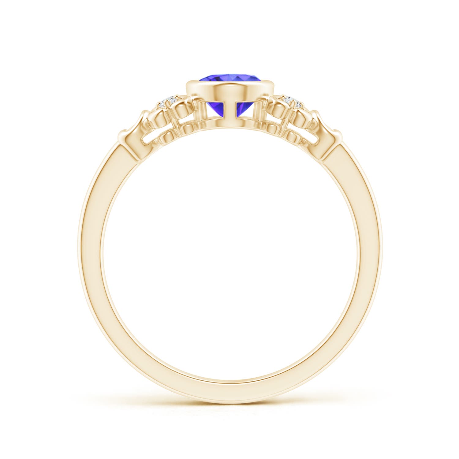 AA - Tanzanite / 0.84 CT / 14 KT Yellow Gold