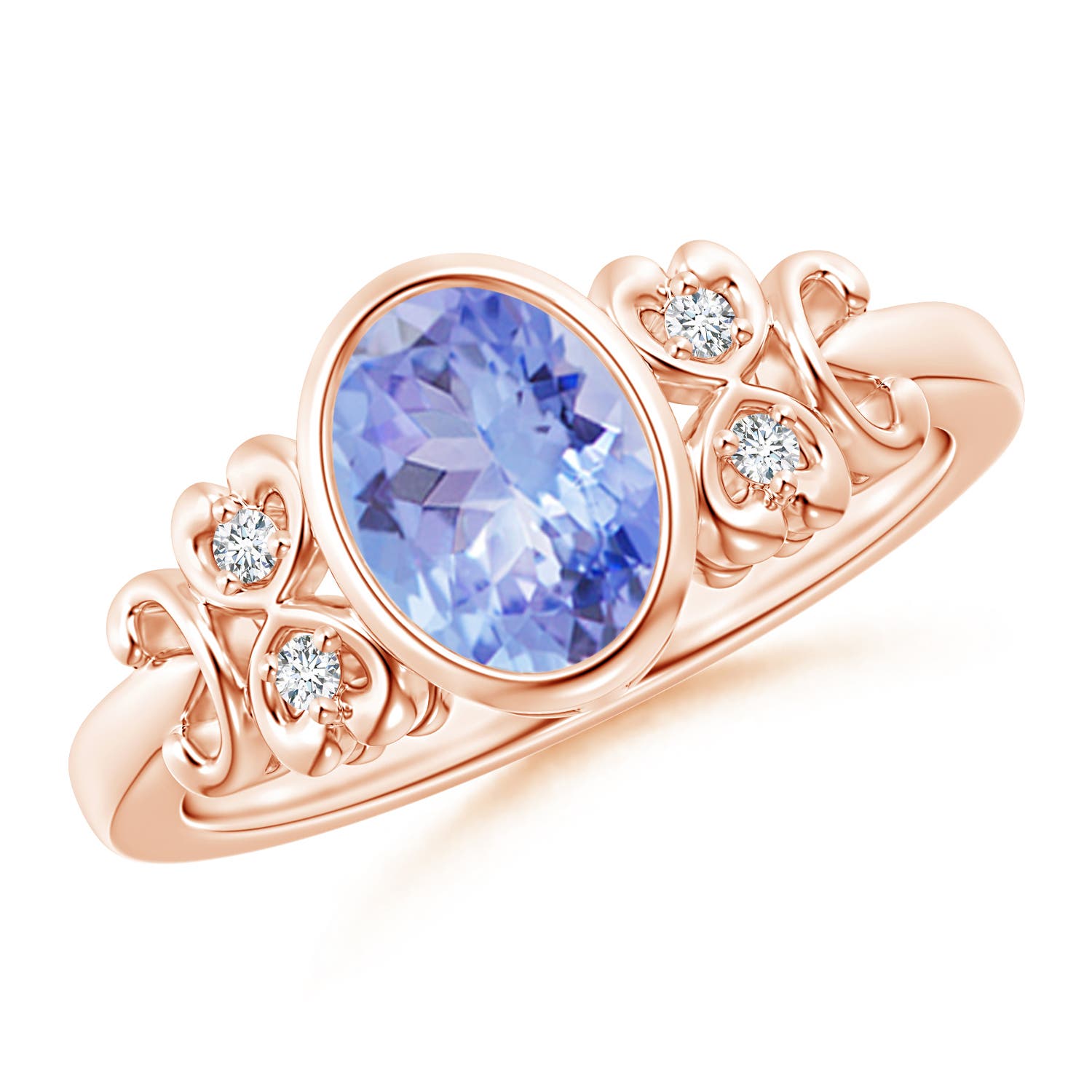 A - Tanzanite / 1.3 CT / 14 KT Rose Gold