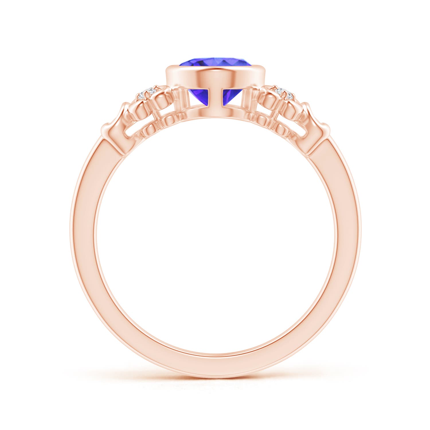 AA - Tanzanite / 1.3 CT / 14 KT Rose Gold