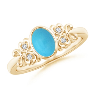 Oval AA Turquoise