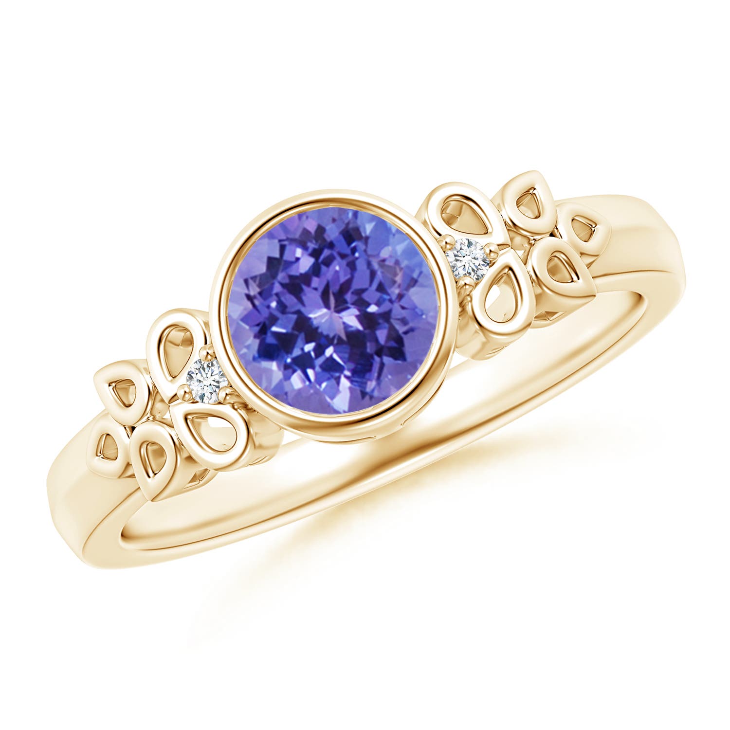 AA - Tanzanite / 0.92 CT / 14 KT Yellow Gold