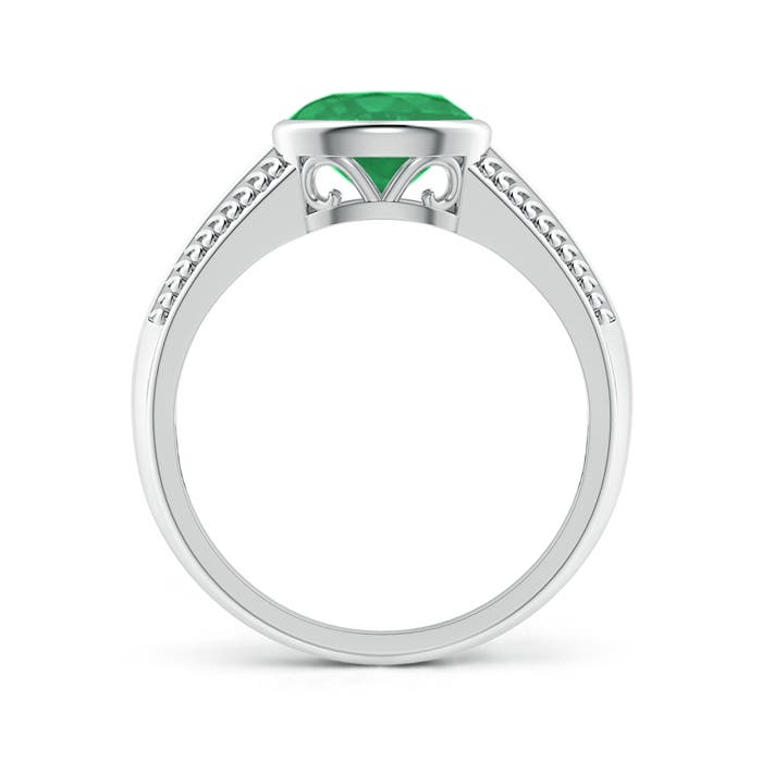 A - Emerald / 1.1 CT / 14 KT White Gold