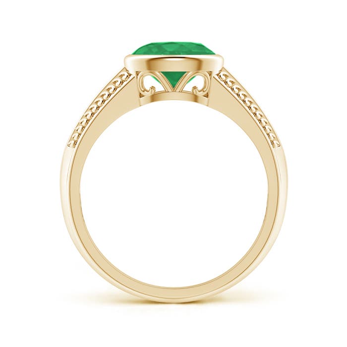 A - Emerald / 1.1 CT / 14 KT Yellow Gold