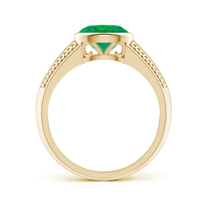 AA - Emerald / 1.1 CT / 14 KT Yellow Gold