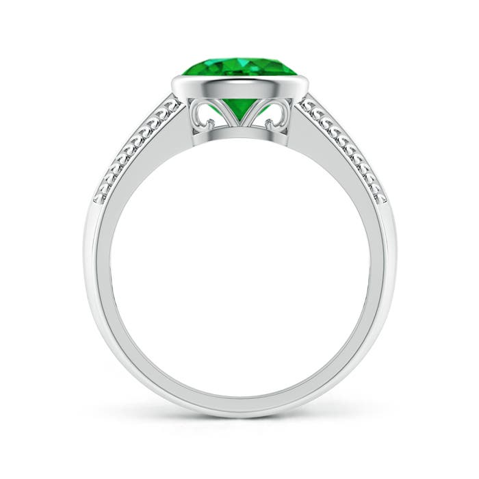 AAAA - Emerald / 1.1 CT / 14 KT White Gold