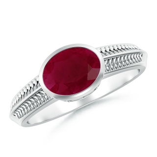 Oval A Ruby