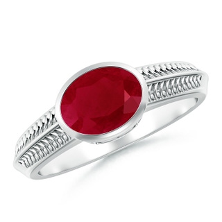 Oval AA Ruby