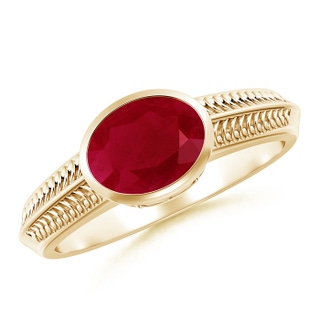 Oval AA Ruby