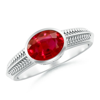 Oval AAA Ruby