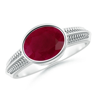 Oval A Ruby