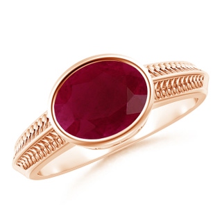 Oval A Ruby