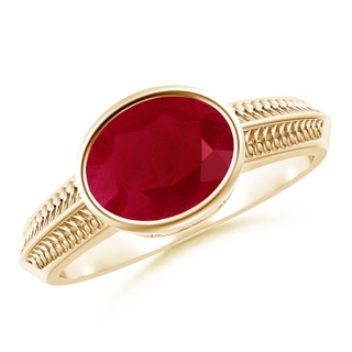 Oval AA Ruby