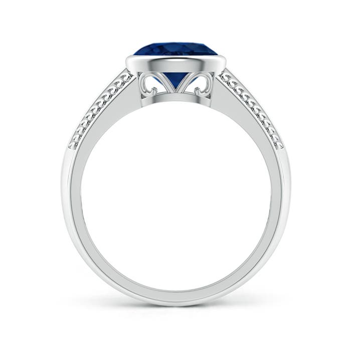 AA - Blue Sapphire / 1.55 CT / 14 KT White Gold