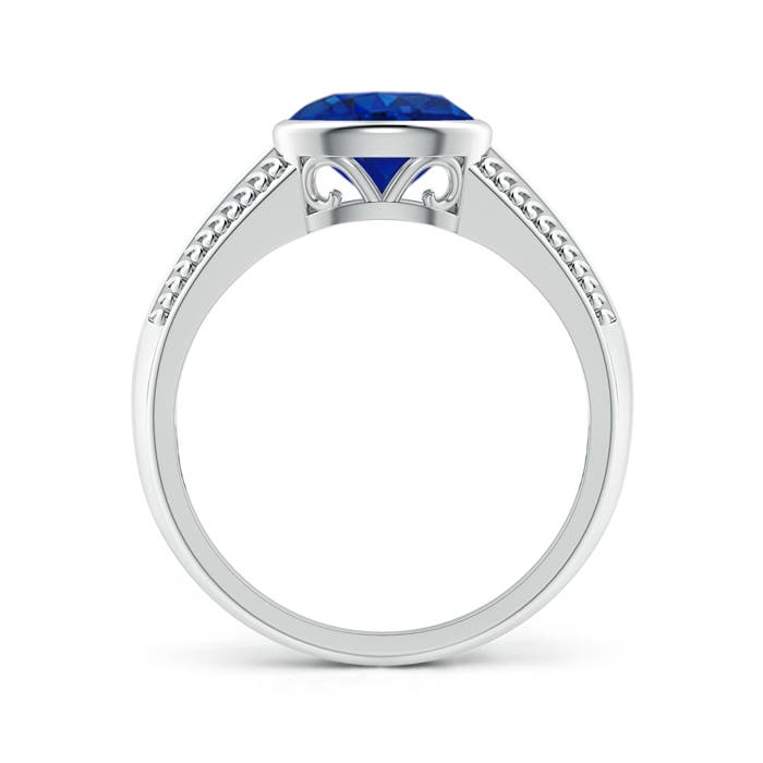 AAA - Blue Sapphire / 1.55 CT / 14 KT White Gold