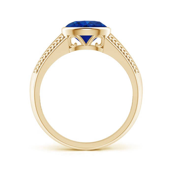 AAA - Blue Sapphire / 1.55 CT / 14 KT Yellow Gold