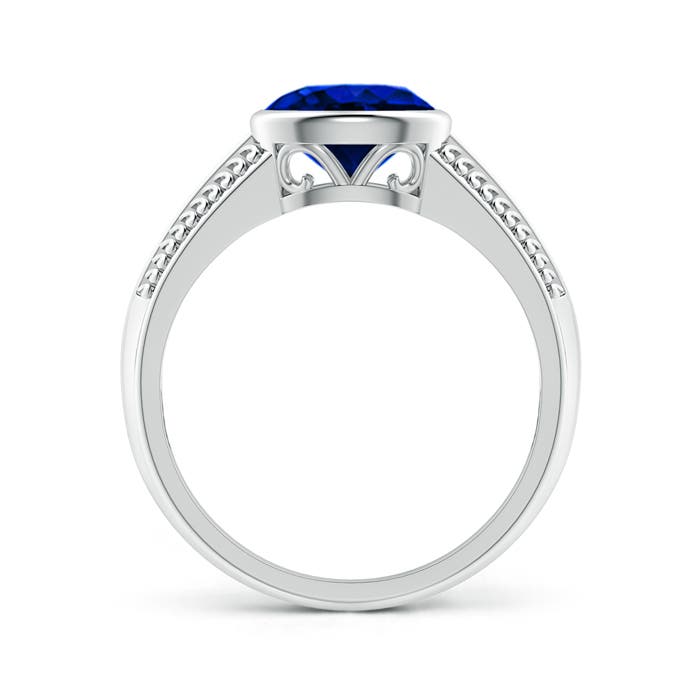 AAAA - Blue Sapphire / 1.55 CT / 14 KT White Gold