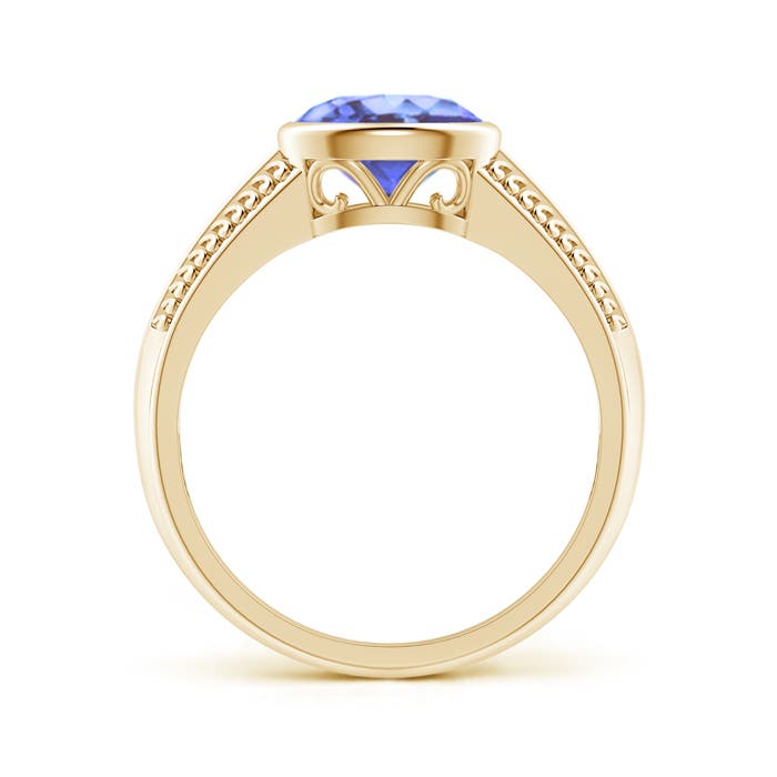 A - Tanzanite / 1.25 CT / 14 KT Yellow Gold