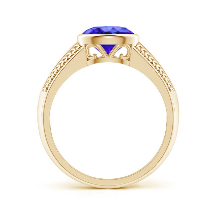 AAA - Tanzanite / 1.25 CT / 14 KT Yellow Gold