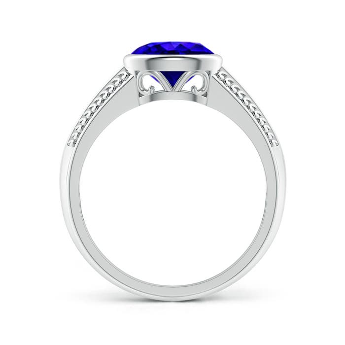 AAAA - Tanzanite / 1.25 CT / 14 KT White Gold