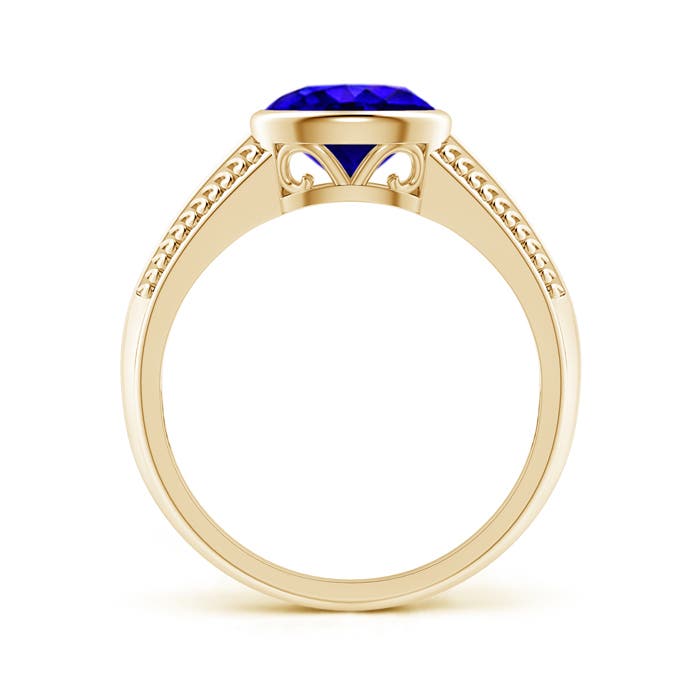 AAAA - Tanzanite / 1.25 CT / 14 KT Yellow Gold