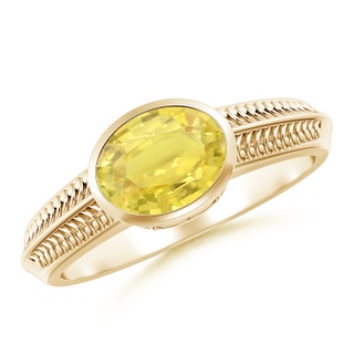 Oval A Yellow Sapphire