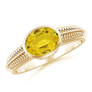 Oval AAA Yellow Sapphire