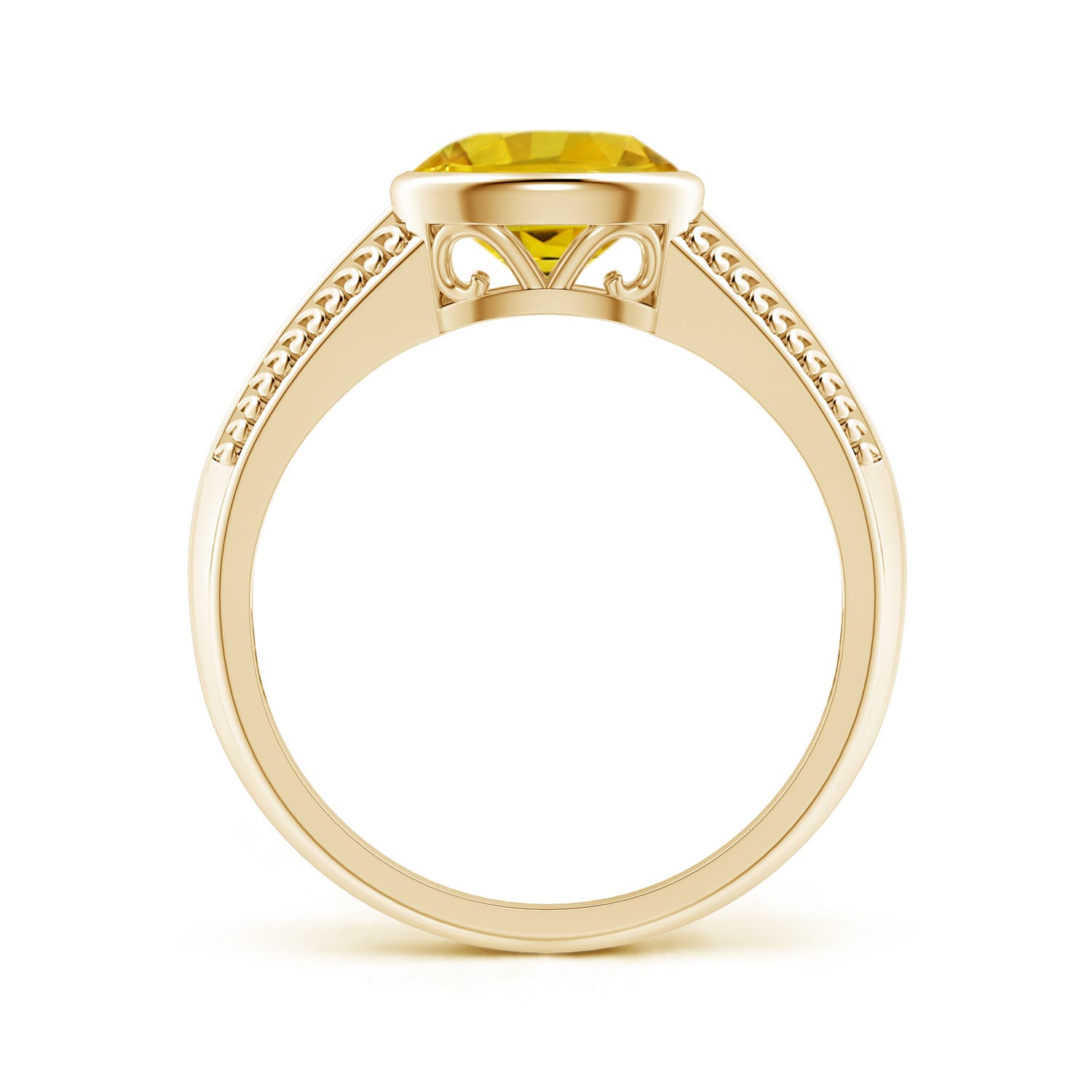 AAAA - Yellow Sapphire / 1.5 CT / 14 KT Yellow Gold