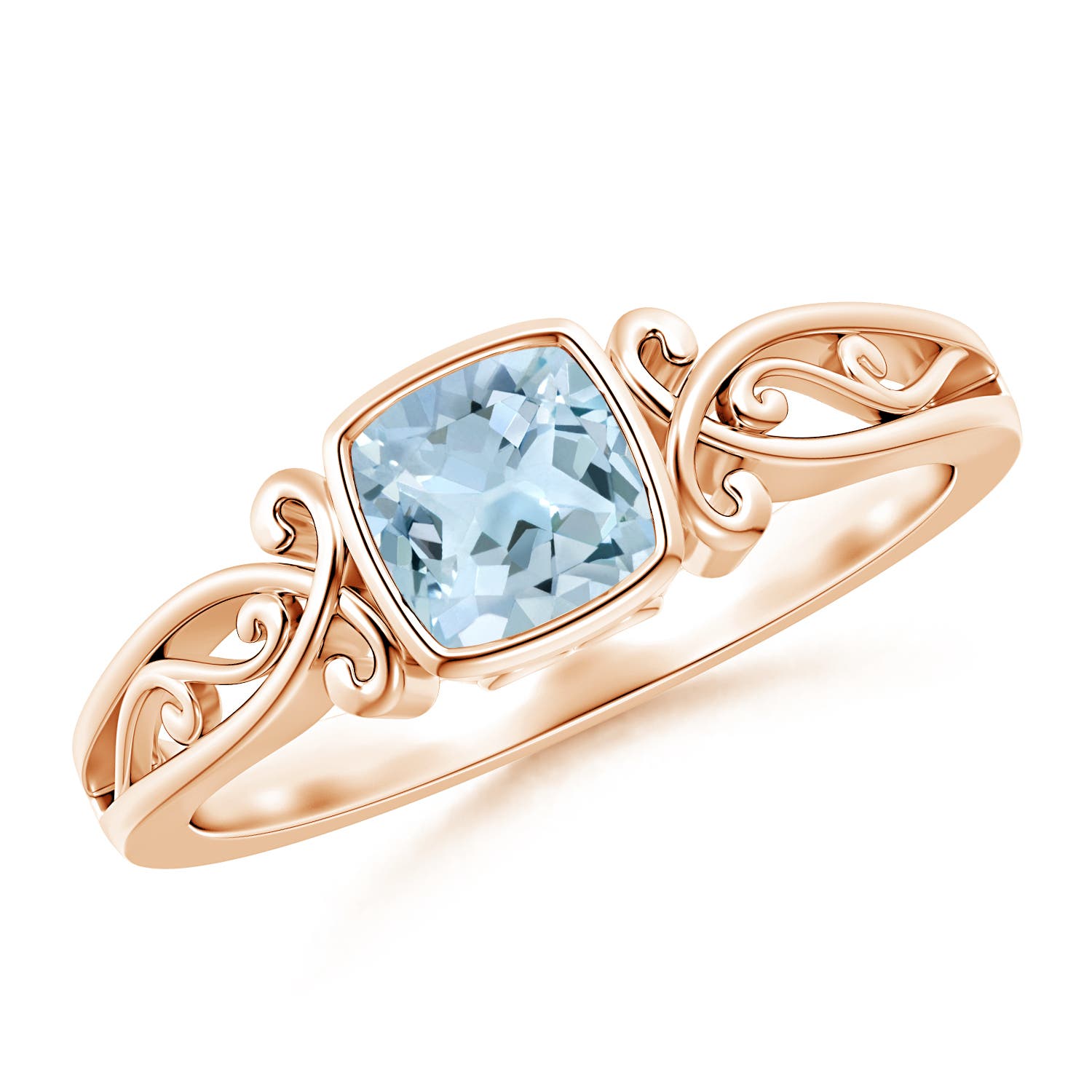 AA - Aquamarine / 0.52 CT / 14 KT Rose Gold