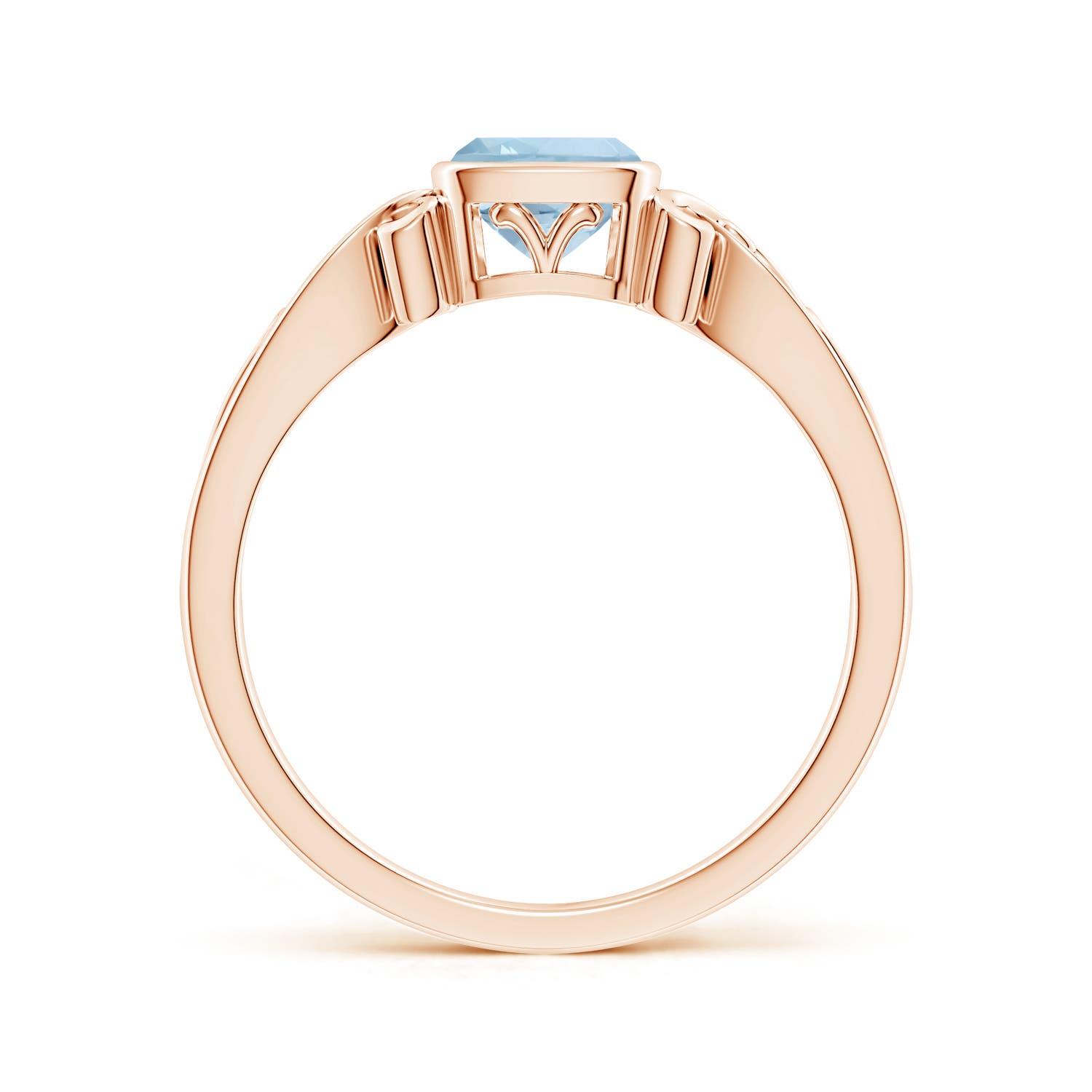 AA - Aquamarine / 0.52 CT / 14 KT Rose Gold