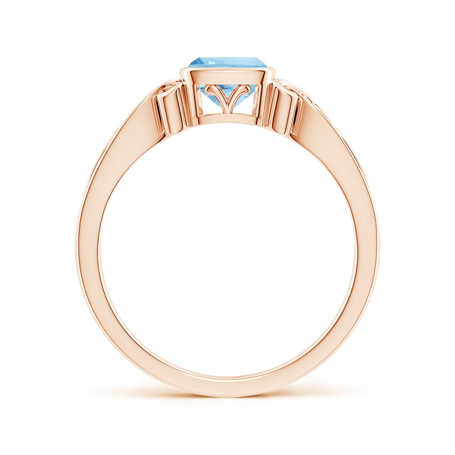 AAA - Aquamarine / 0.52 CT / 14 KT Rose Gold