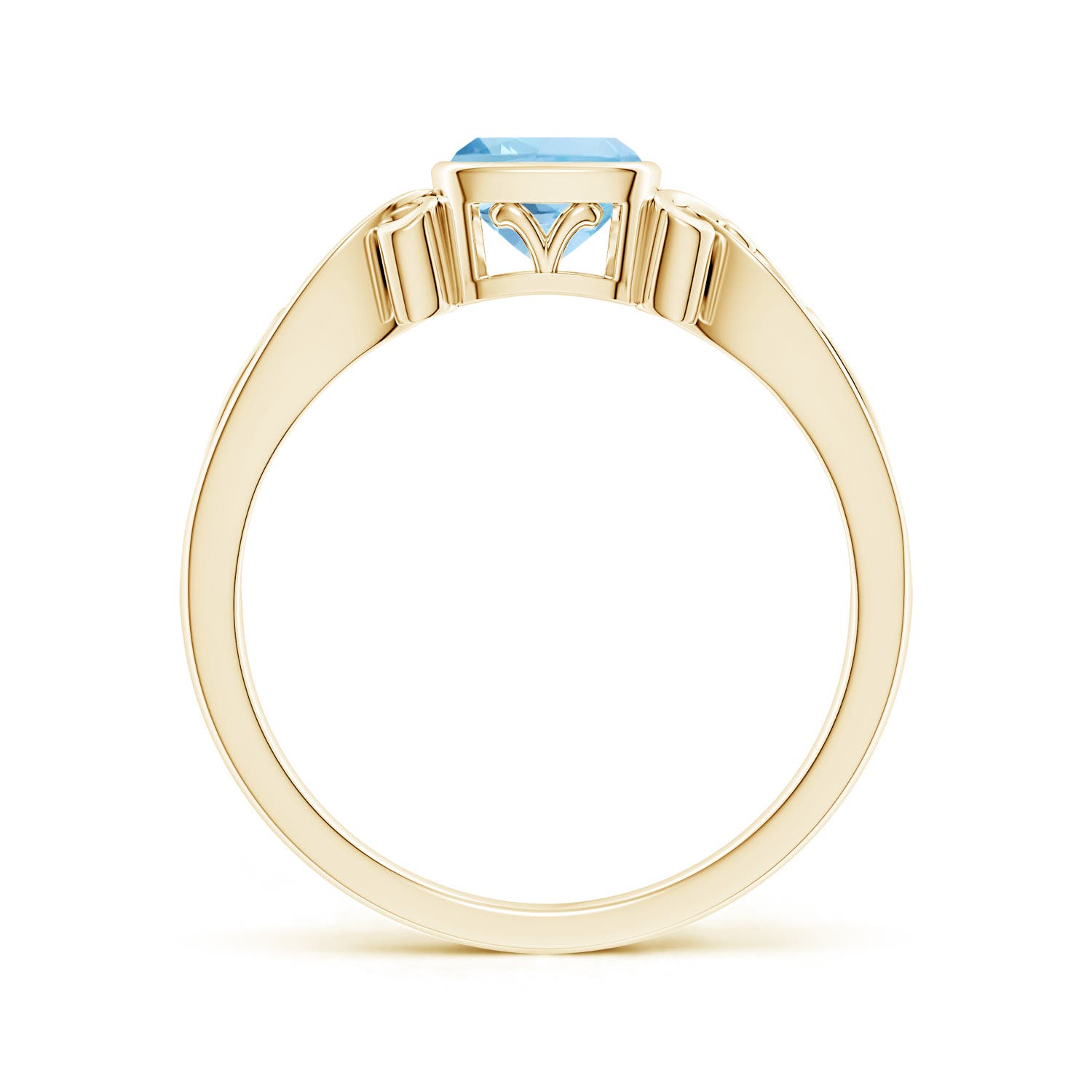 AAA - Aquamarine / 0.52 CT / 14 KT Yellow Gold