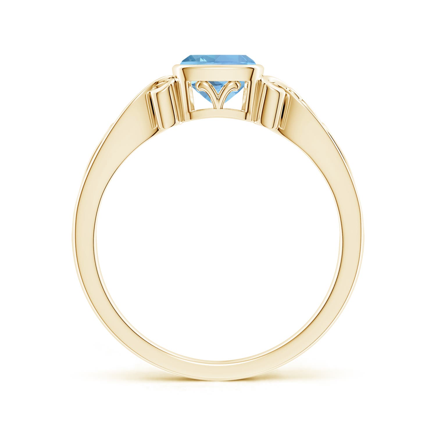 AAAA - Aquamarine / 0.52 CT / 14 KT Yellow Gold