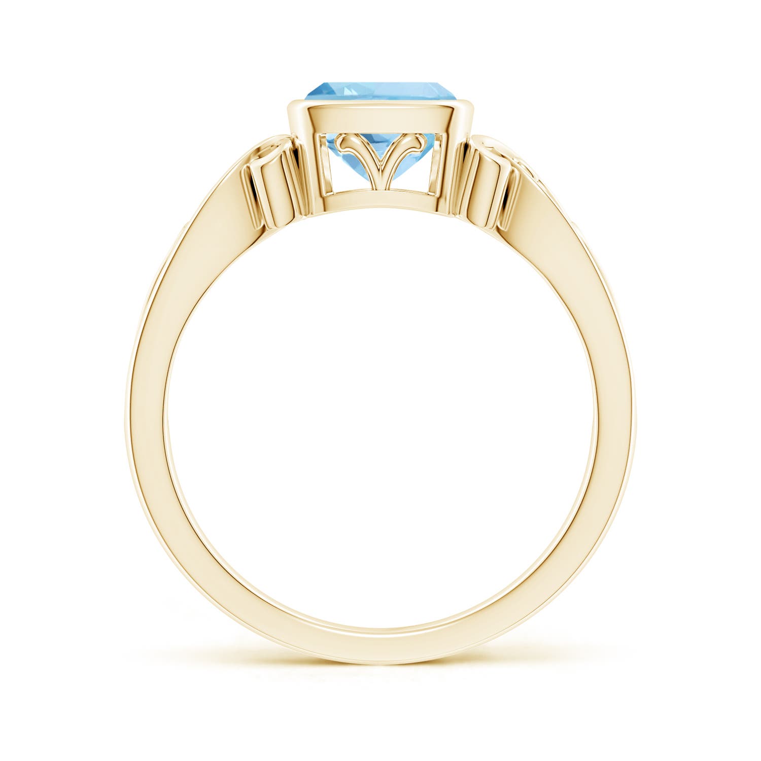 AAA - Aquamarine / 0.88 CT / 14 KT Yellow Gold