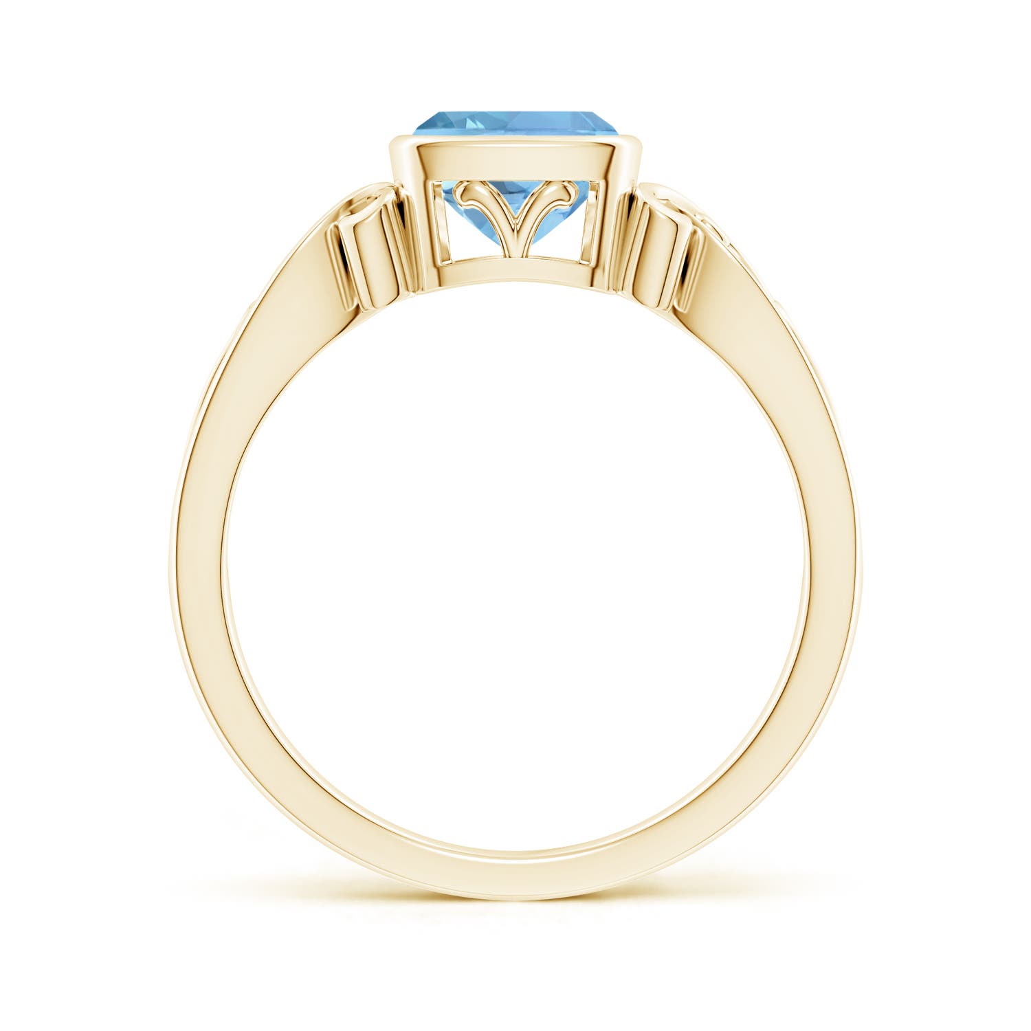 AAAA - Aquamarine / 0.88 CT / 14 KT Yellow Gold