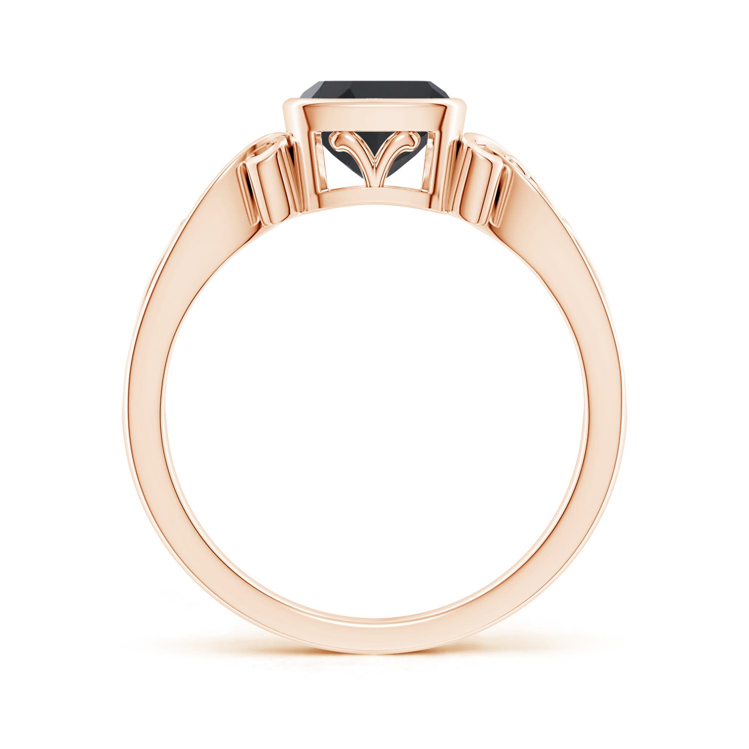 AAA - Black Onyx / 0.85 CT / 14 KT Rose Gold