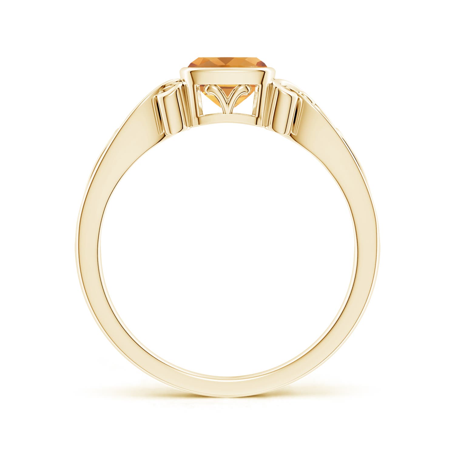 A - Citrine / 0.6 CT / 14 KT Yellow Gold